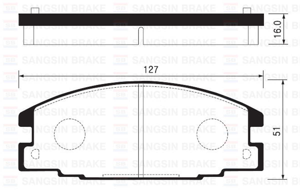Ön Balata Frontera 2.4İ-2.3Td-2.5Tds 95-98 Isuzu Trooper 91-98 Campo 2.0-2.2D 86
