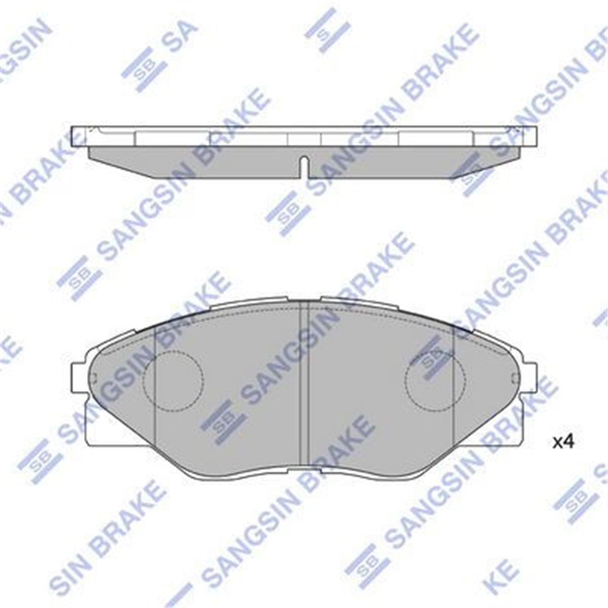 Ön Balata Hyundaı Hılux Iıı Piç Kup 2.5D 2.5D-4D 4X4 07 Gdb3532-Gdb7773