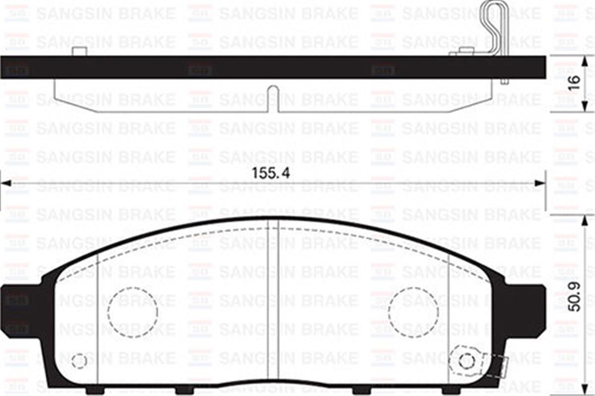 Ön Balata L200 Pick-Up 2.5Dı-D Kbt-Kat 05-10 L200 2.5Dı-D 07-10 Gdb3435