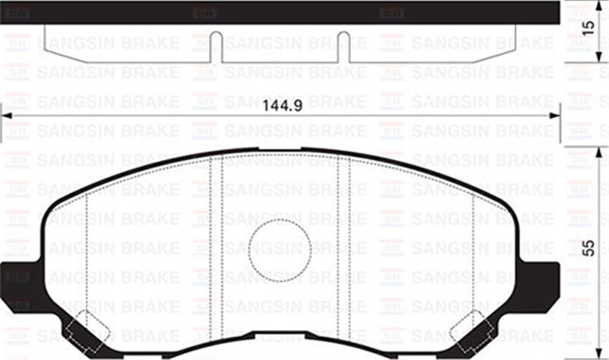 Ön Balata Lancer Sedan 03 Lancer Sportback 08 Galant 97-04 Gdb3287-Gdb4141-Gdb41