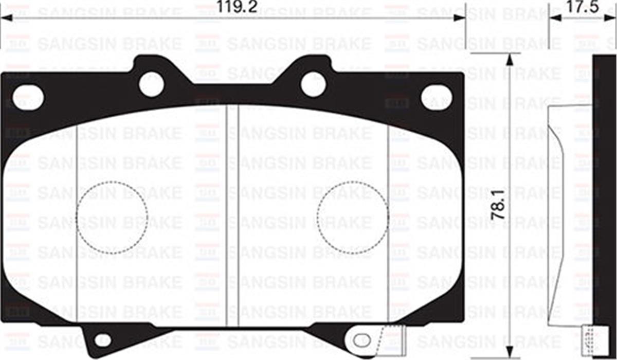 Ön Balata Land Cruıser 100 4.7 V8 98-02 4.2 Td 90-98 Gdb3197