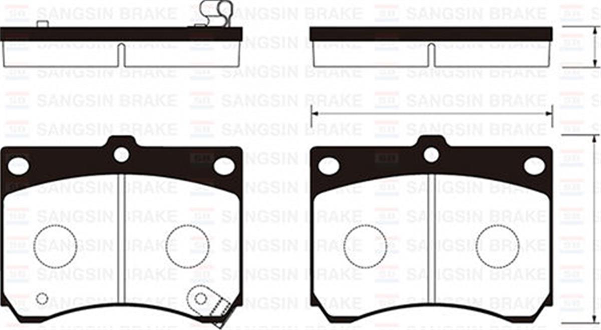 Ön Balata Mazda 323 1.6 1.8 89-94 323 2.0D 98-04 Mx-3 1.6-1.8 91 Gdb1029