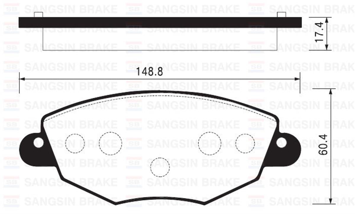 Ön Balata Mondeo 2000-2007 Jaguar X-Type 2001-2009 Gdb1434