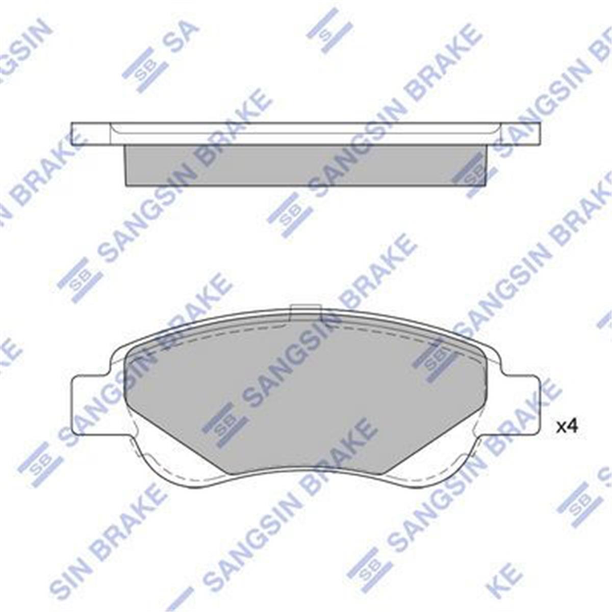 Ön Balata P107 05 C1 6.05 Toyota Aygo 1.0-1.4 Hdi 05