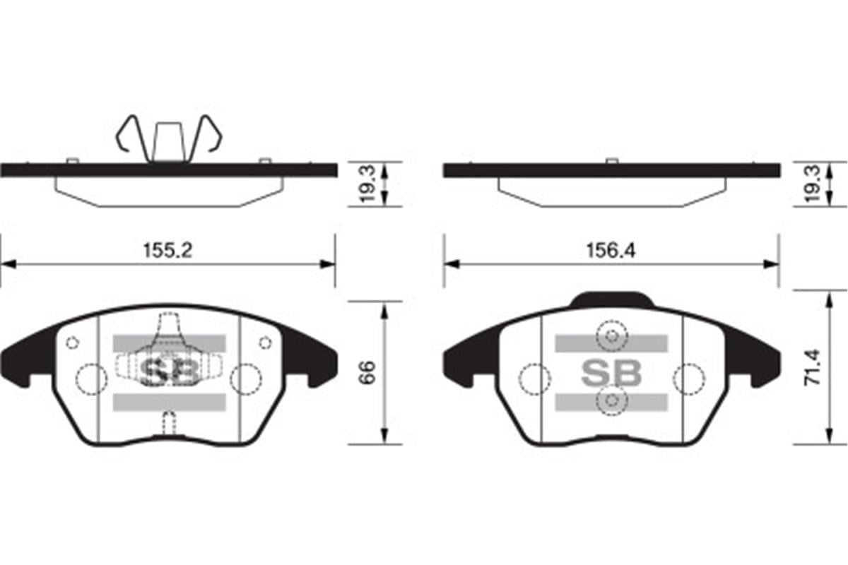 Ön Balata P307 03 207 1.6 07 308 07 3008 09 C4 04 Gdb1605