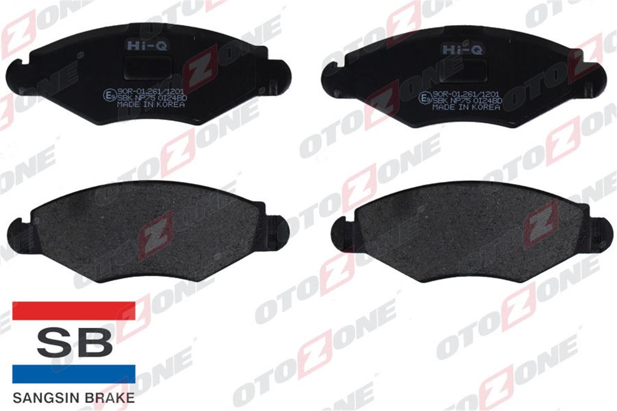 Ön Balata Peugeot 206 1.4 1.6 09/98 P306 1.4 1.6 5/93 Kulakları Deliksiz Gdb1500