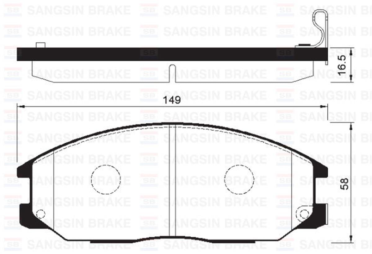 Ön Balata Starex 2.5 Crdı 05 H1 10.06 Ssangyong Rexton 2.7 Xdi 11 Gdb3412-Gdb325