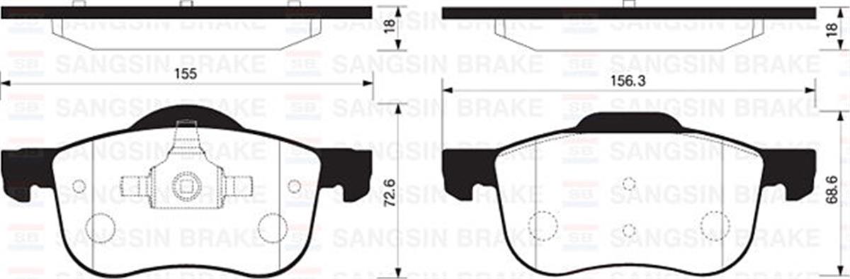 Ön Balata Volvo S60 00-10 S80 98-06 V70 97-07 Xc70 00-07 S70 97-00 Gdb1388