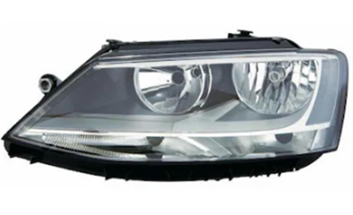 On Far Sol Motoru Uzerınde Sıyah Volkswagen Jetta 11-