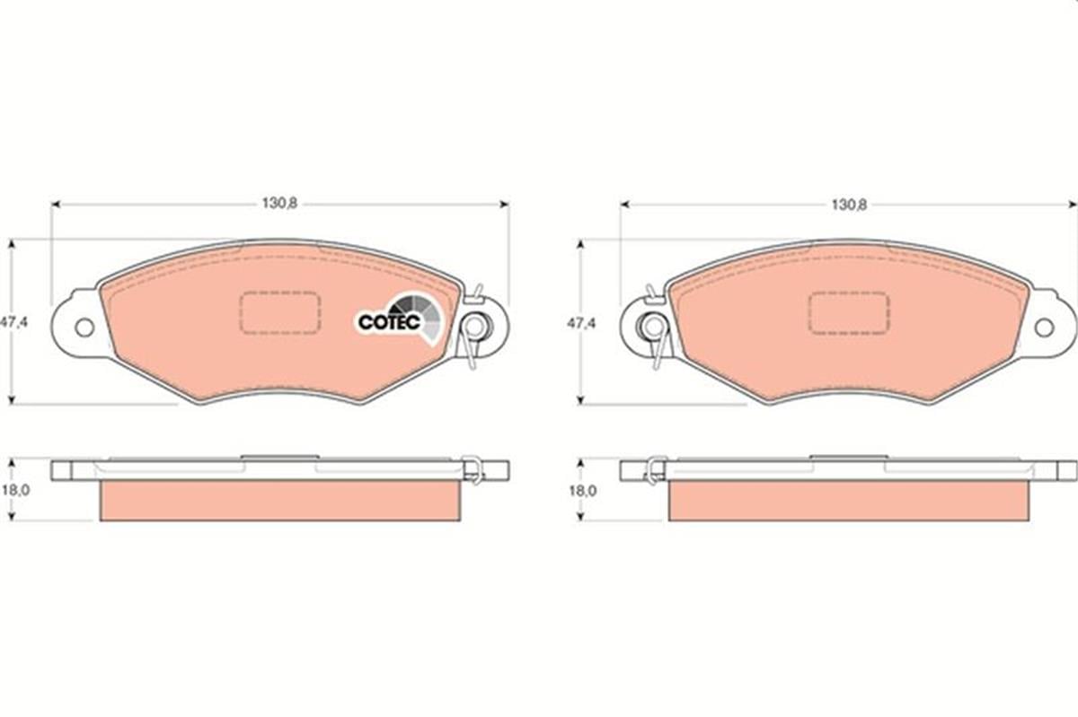 Ön Fren Balatası Renault Kangoo 97 Clıo Symbol I 98 Cıtro N Xsara 97 02 Peugeot