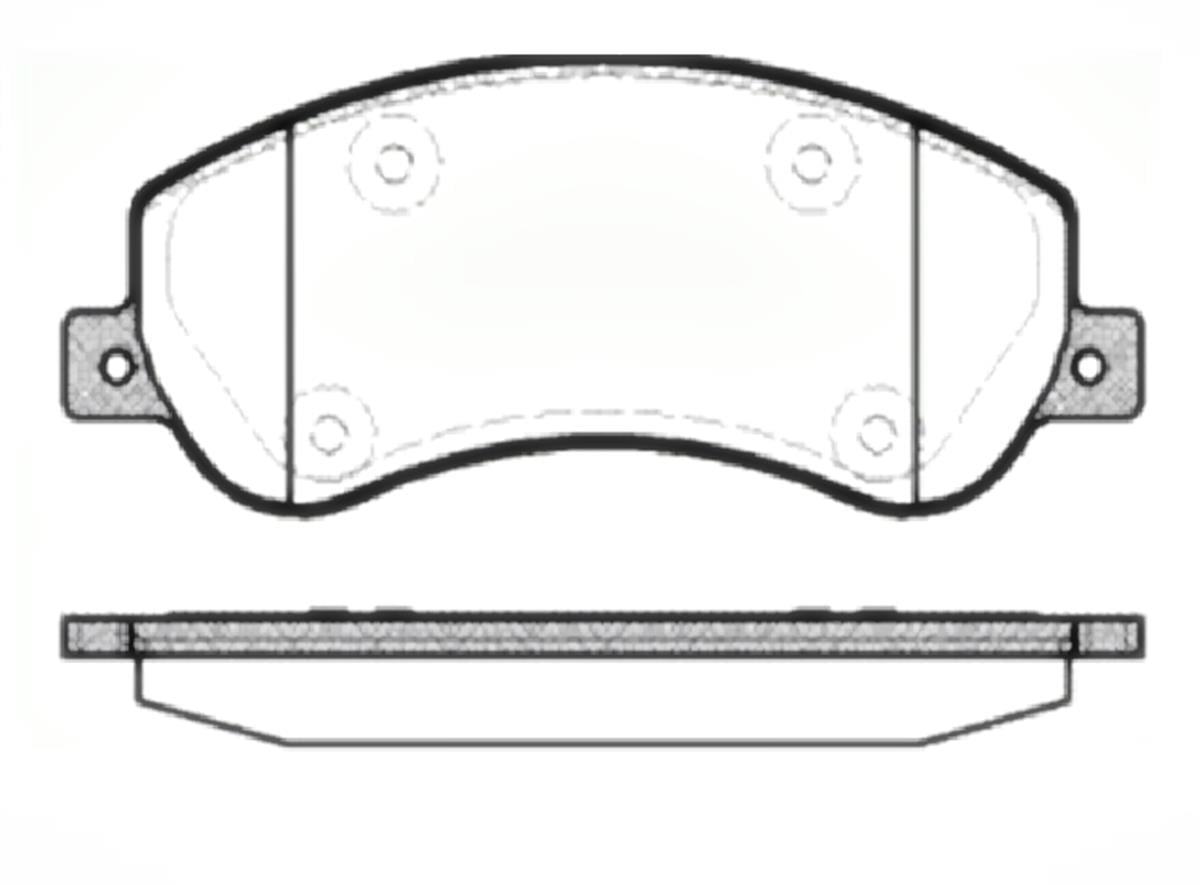 On Fren Dısk Balata Fıslı  Ford   Transıt V347 06-  Vw  Amarok 10-