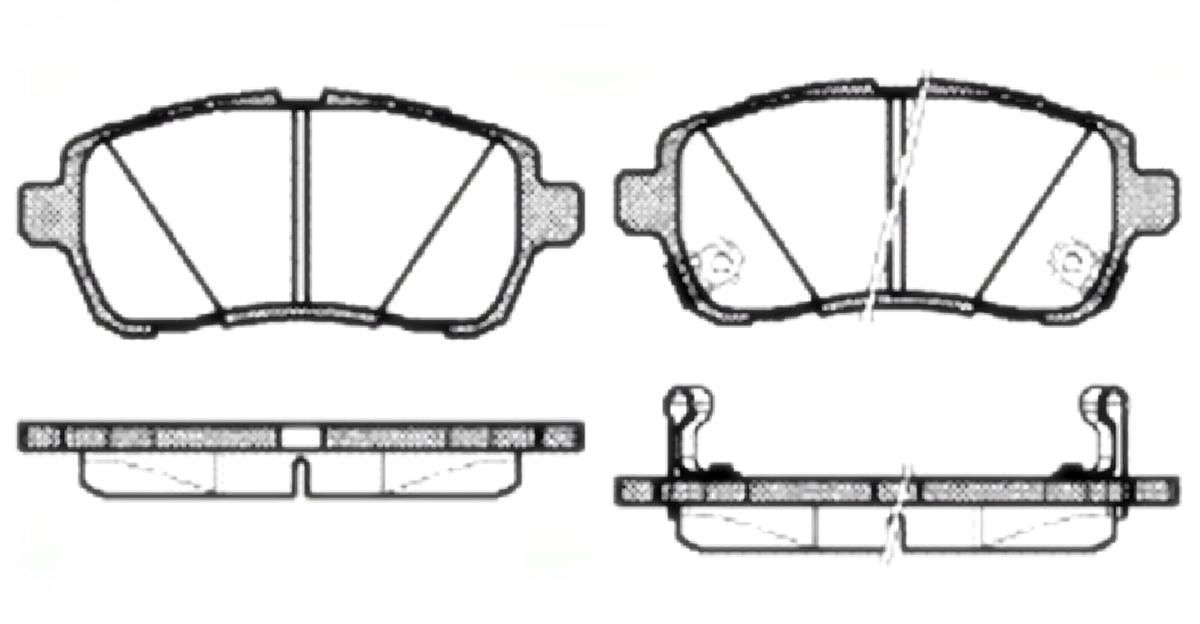 Ön Fren Disk Balata  Ford   Fiesta 2008-  / Mazda 2 2008/2012 / Suzukı   Swıft 2