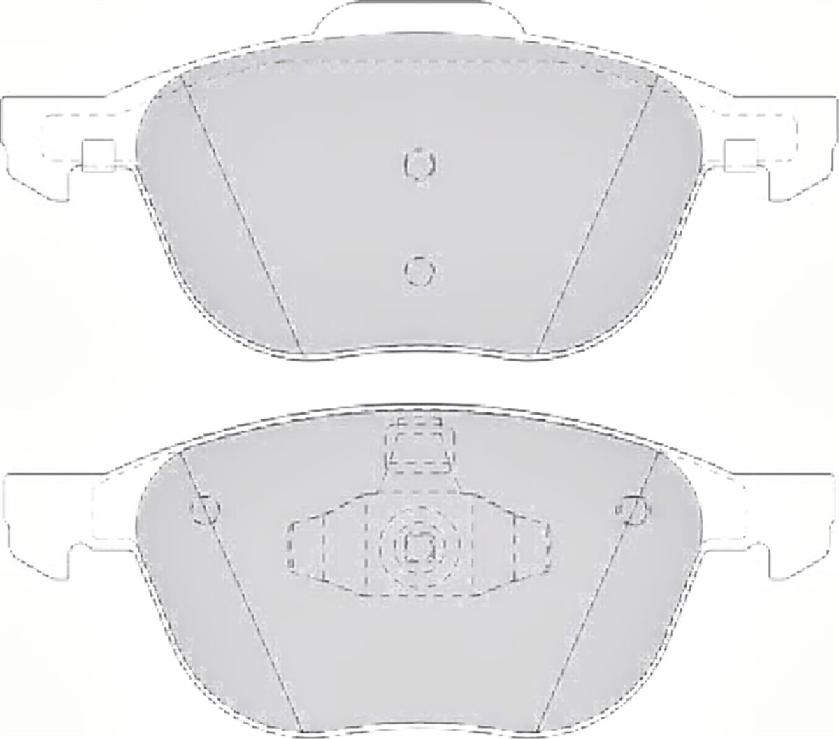 On Fren Dısk Balata  Ford   Focus Cmax 04-15   Mazda3 03/10  Volvo S40-V50-C30-C