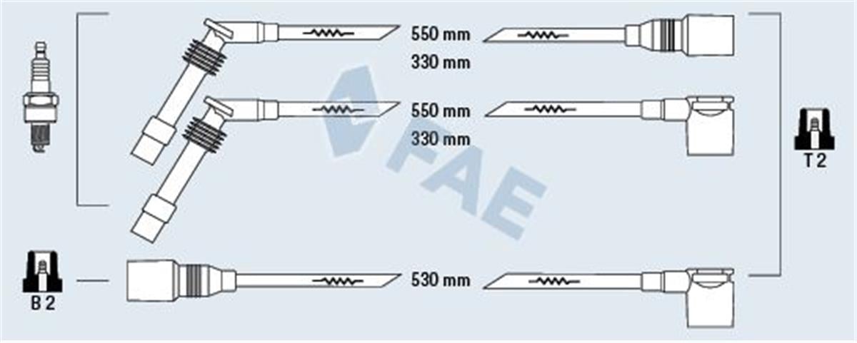 Opel Astra F Vectra A Buji Kablosu Takımı 90449884-90510854-90510855