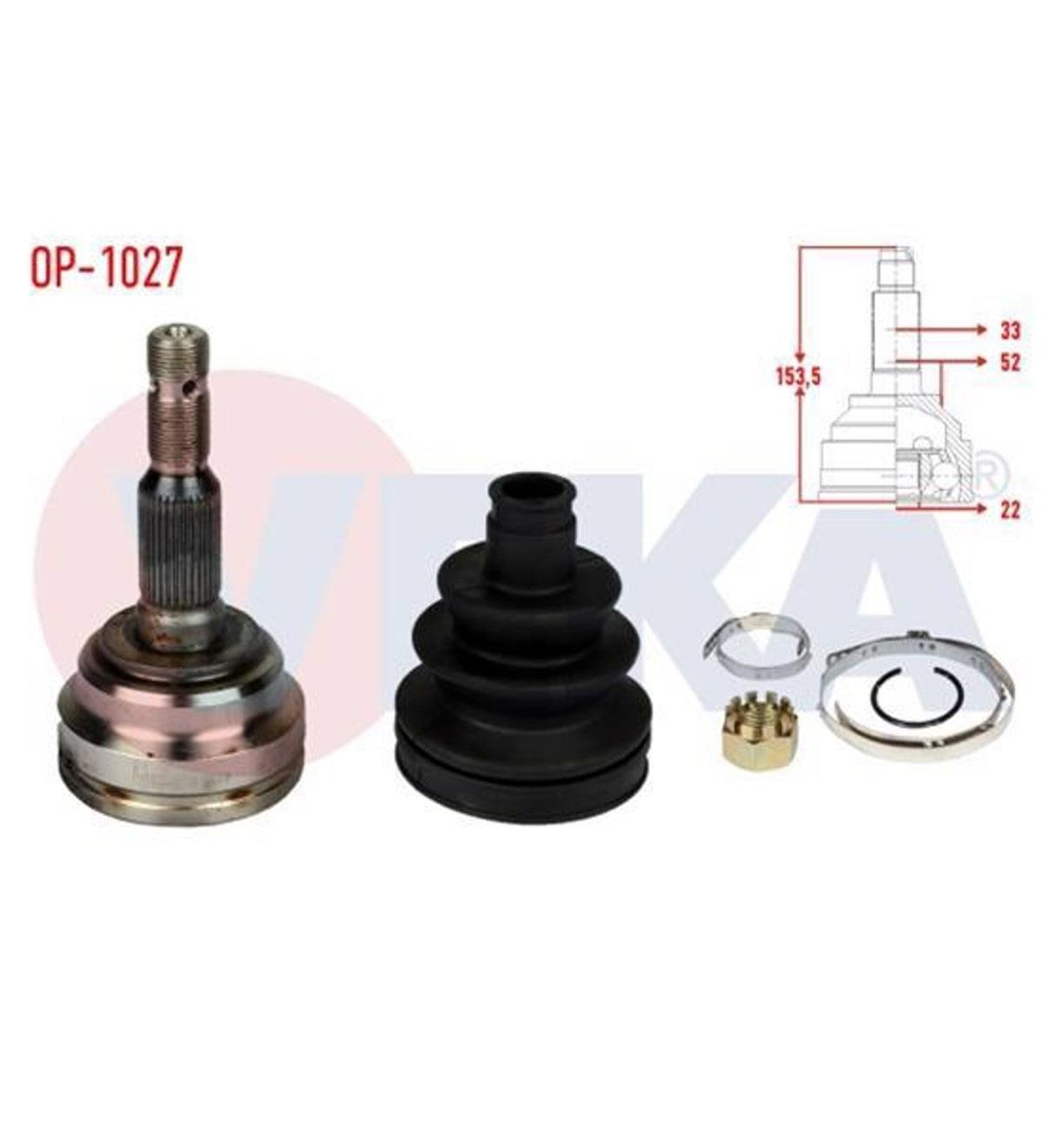 Opel Astra G Aks Kafası Dış Veka 374002