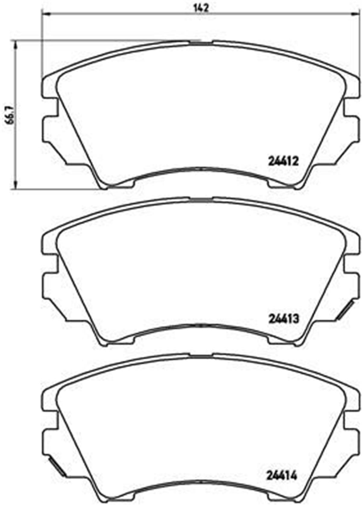 Opel Astra J Insignia Zafira Ön Balata 1605434-95520061-1605317-16808