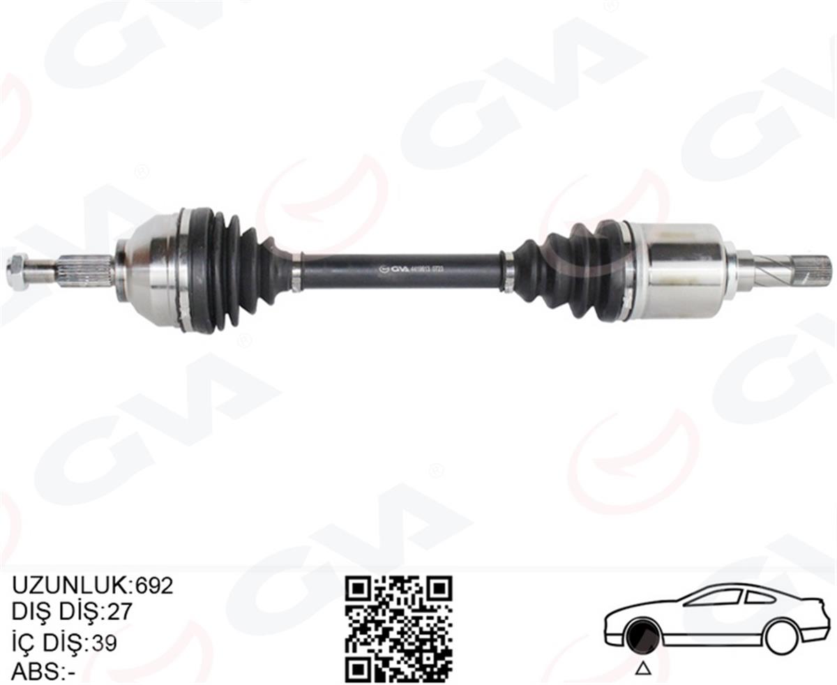 Renault Trafic 2 Opel Vivaro Ön Aks Sol 8200776537-391016100R-82007765