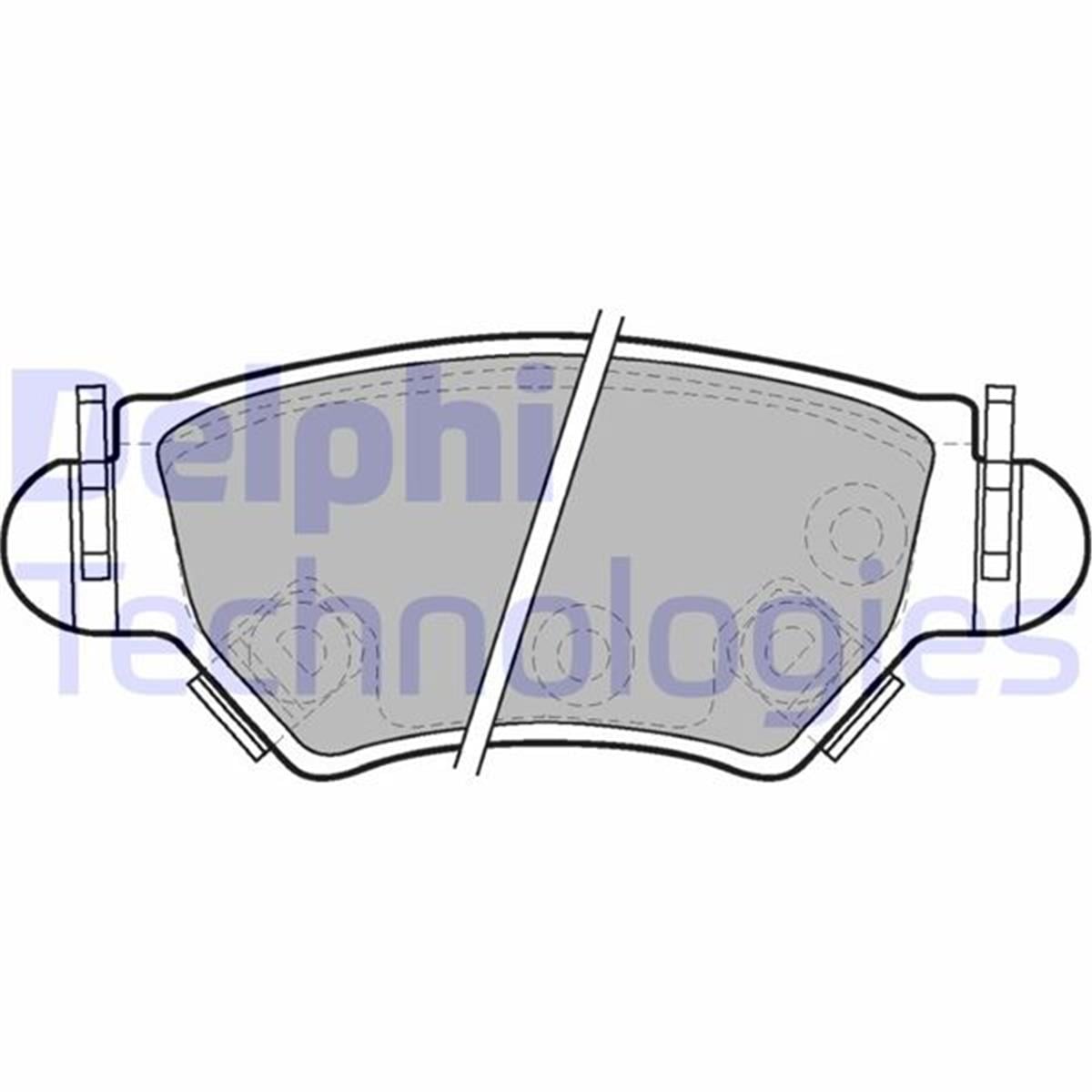 Opel Astra G Zafira A Fren Disk Balata Arka 9195147-9198598-1605105-160503