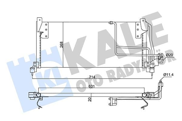 Opel Combo B Klima Radyatörü Kondansatörü KALE-RADYATOR