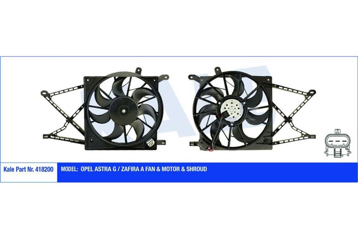 Opel Astra G Fan Motoru Ve Davlumbazı Kale Radyatör