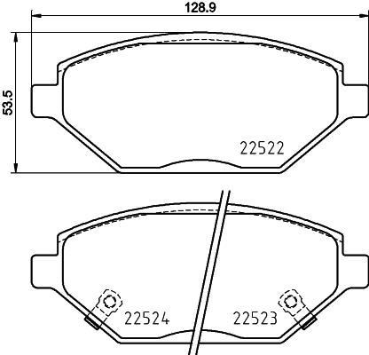 Opel Ön Fren Balatası Low-Met BREMBO
