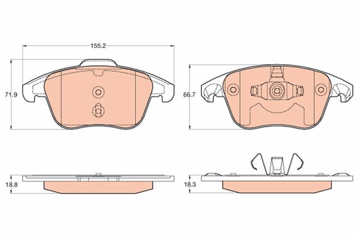 Opel Corsa F (2019>) Ön Fren Balatası 1675901280-1609987980-16478741