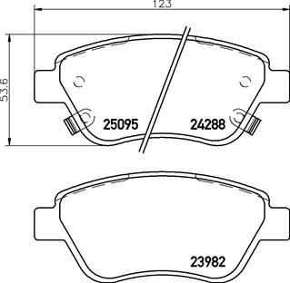 Opel Ön Fren Balatası Low-Met BREMBO