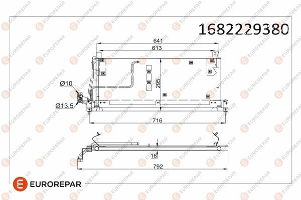 Opel Combo B Klima Radyatörü Kondansatör EUROREPAR