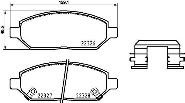 Opel Ön Fren Balatası Low-Met BREMBO
