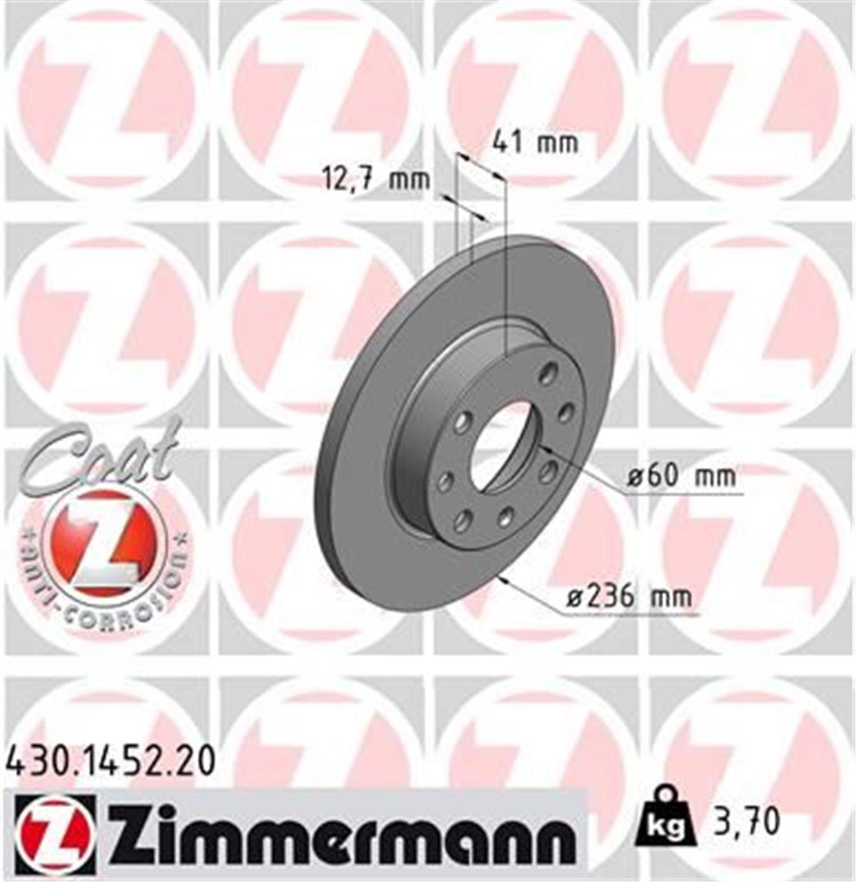 Opel Corsa B Astra F Vectra A Fren Diski Ön 236X13x4 Dolu 93182290-569013-90008005-56903