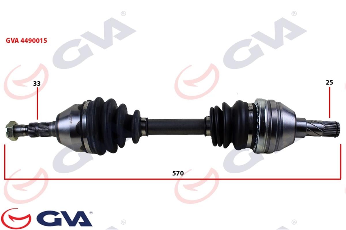 Opel Astra H (04>) 1.3 Cdti Komple Aks Sol 570Mm 374549