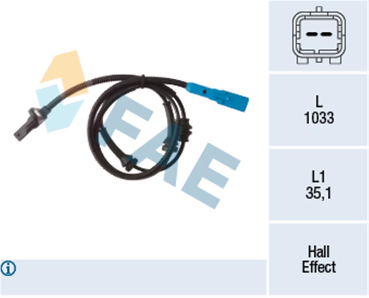 Opel Crossland Peugeot Abs Devir Sensörü Ön