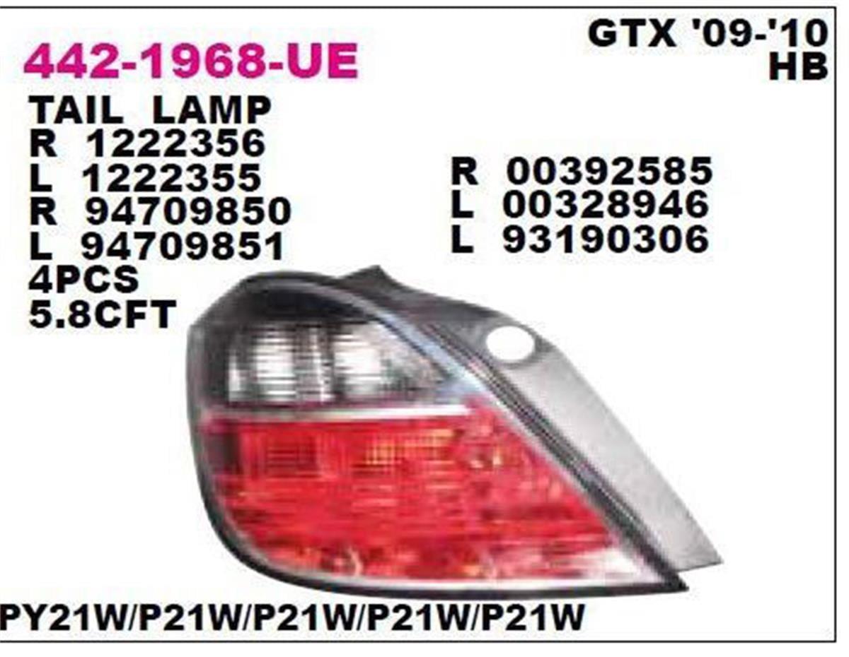 Opel Astra H Sol Stop Lambası Depo (2006-2010) 1222434