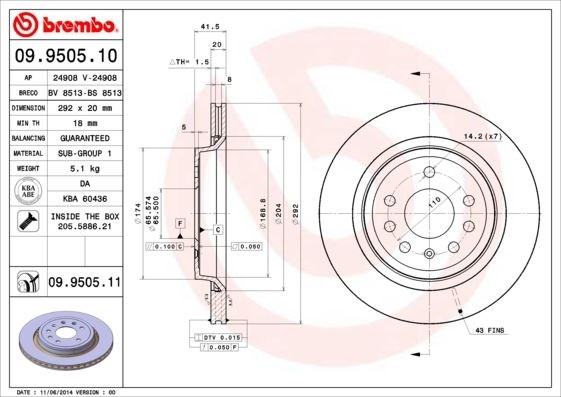 Opel Vectra C GTS Arka Fren Aynası BREMBO