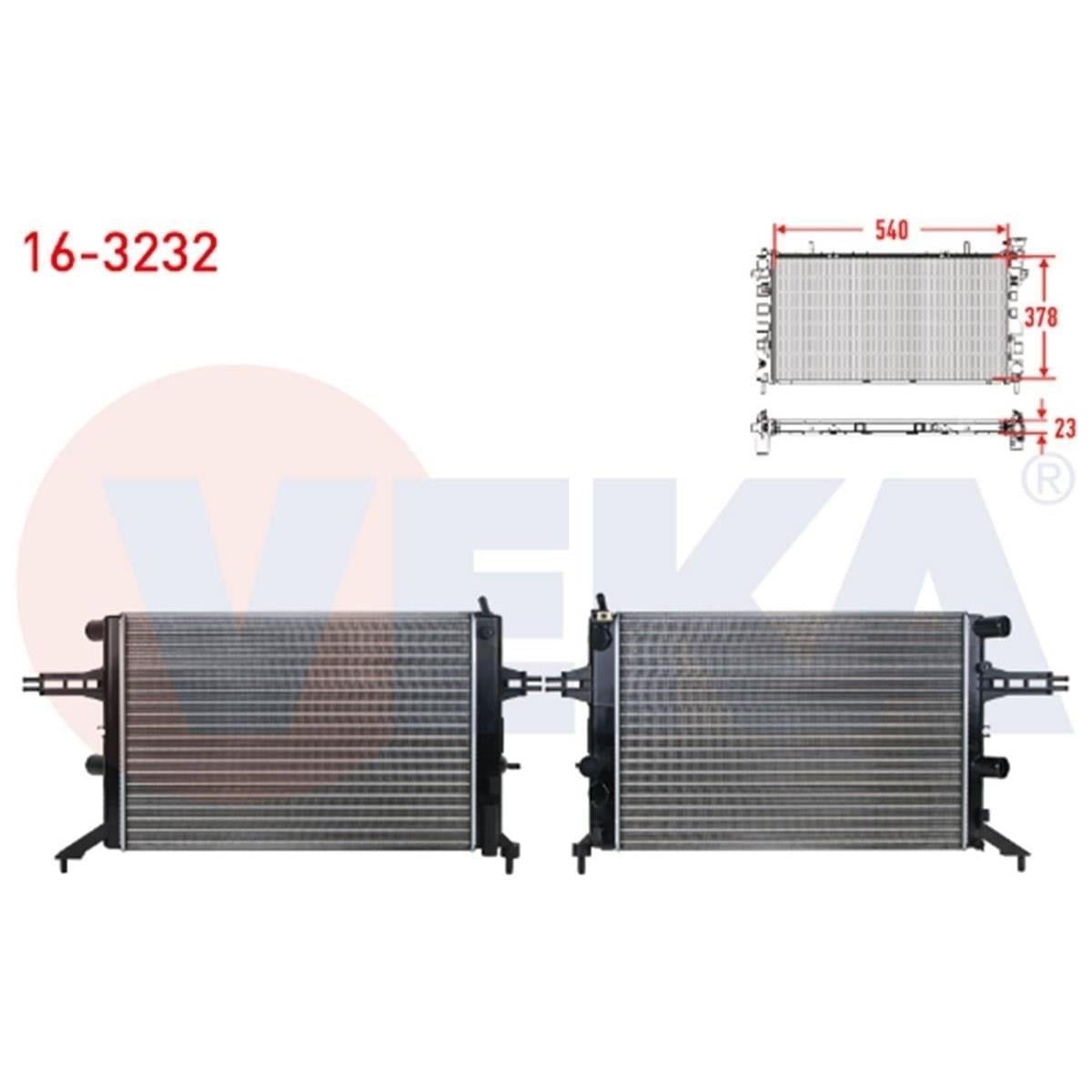 Opel Astra G Mekanik Radyatör Veka 1300211