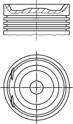 Opel Piston Komple 86 MM MAHLE