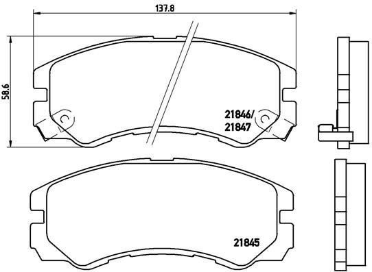 Opel Ön Fren Balatası Low-Met BREMBO