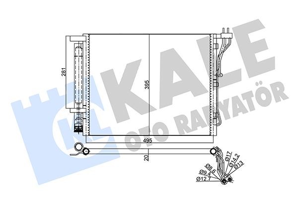 Kia Optima Kondenser KALE-RADYATOR