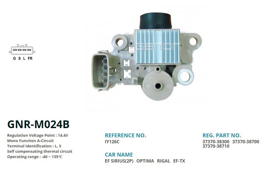 Kia Optima EF-TX 4 Fiş 2 Fiş Aktif Alternatör Konjektörü GENON