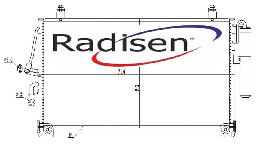 Mitsubishi Outlander Klima Radyatörü 2.0i 16V-2.0i Turbo-2.4i 16V RADISEN