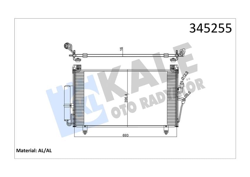 Mitsubishi Outlander Klima Kondenseri KALE-RADYATOR