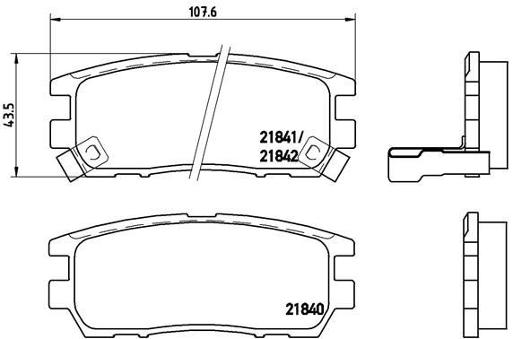 Mitsubishi Pajero Arka Fren Balatası BREMBO