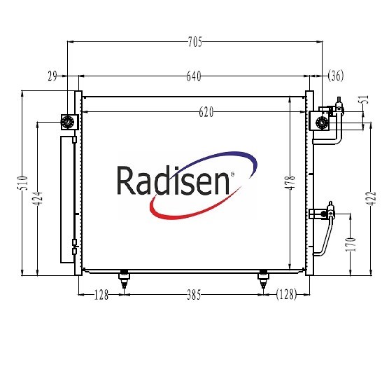 Mitsubishi Pajero Klima Radyatörü RADISEN