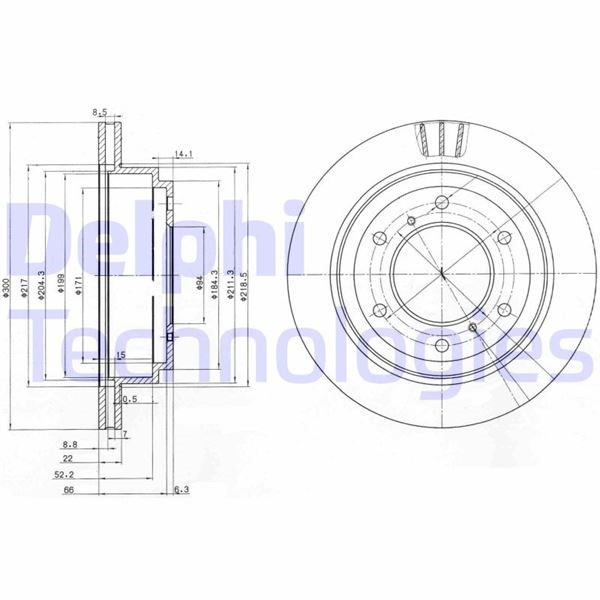 Mitsubishi Pajero Arka Fren Diski Delikli DELPHI
