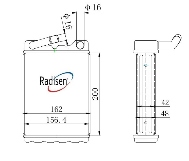 Mitsubishi Pajero Kalorifer Radyatörü RADISEN