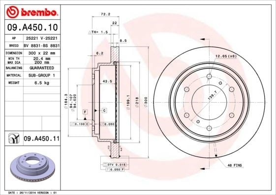 Mitsubishi Pajero Arka Fren Diski Hava Kanallı UV Kaplamalı BREMBO