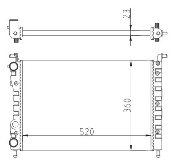 Fiat Palio Radyatör [1.2-1.4-1.6 16V Klimasız Mekanik] ORIS