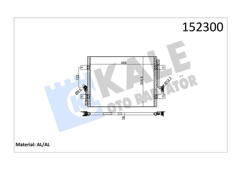 Fiat Palio Klima Kondenseri 1.4 1.6 KALE-RADYATOR