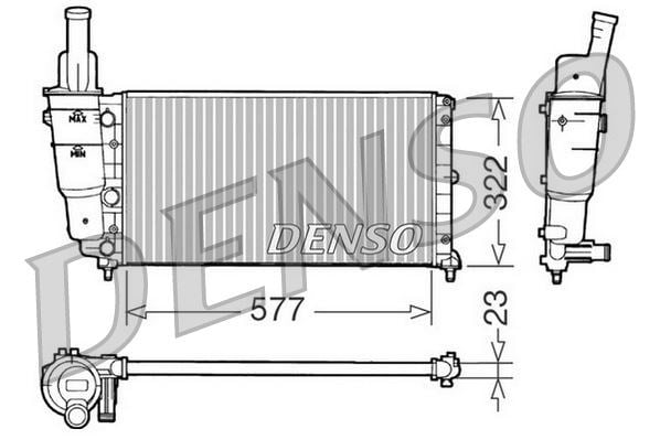 Fiat Palio Motor Su Radyatörü DENSO