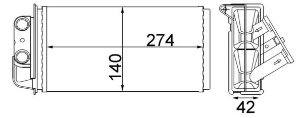 Fiat Palio Kalorifer Radyatörü MAHLE
